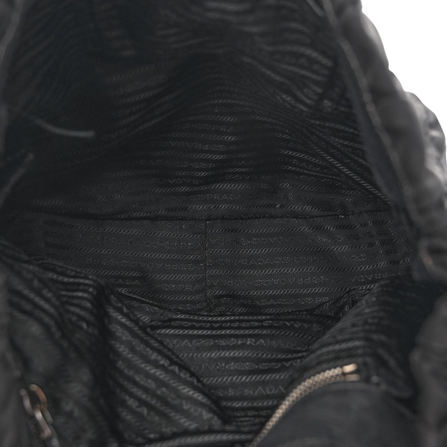 Tessuto Nylon Gaufre Hobo Black
