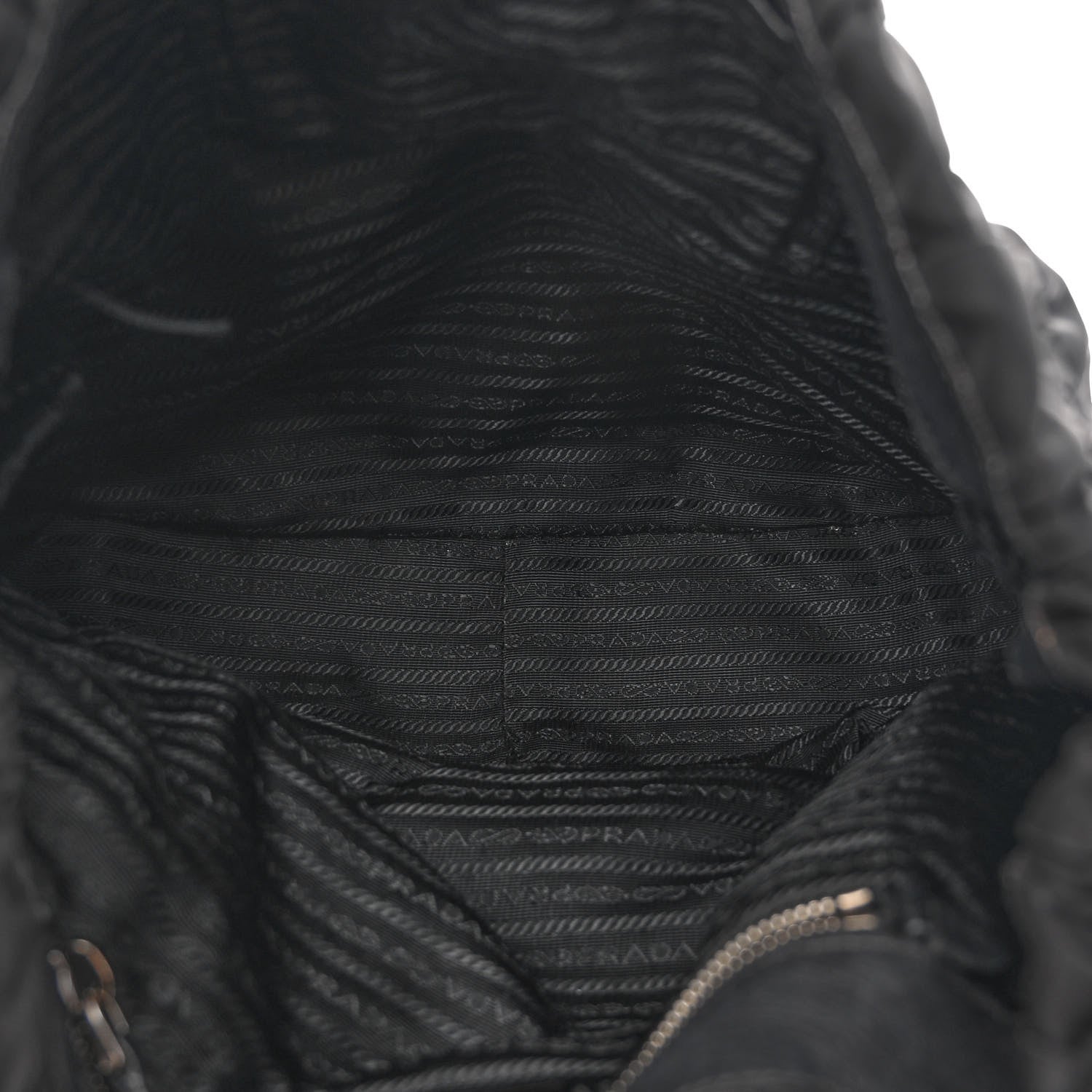 Prada Tessuto Nylon Gaufre Hobo Black 5 of 11