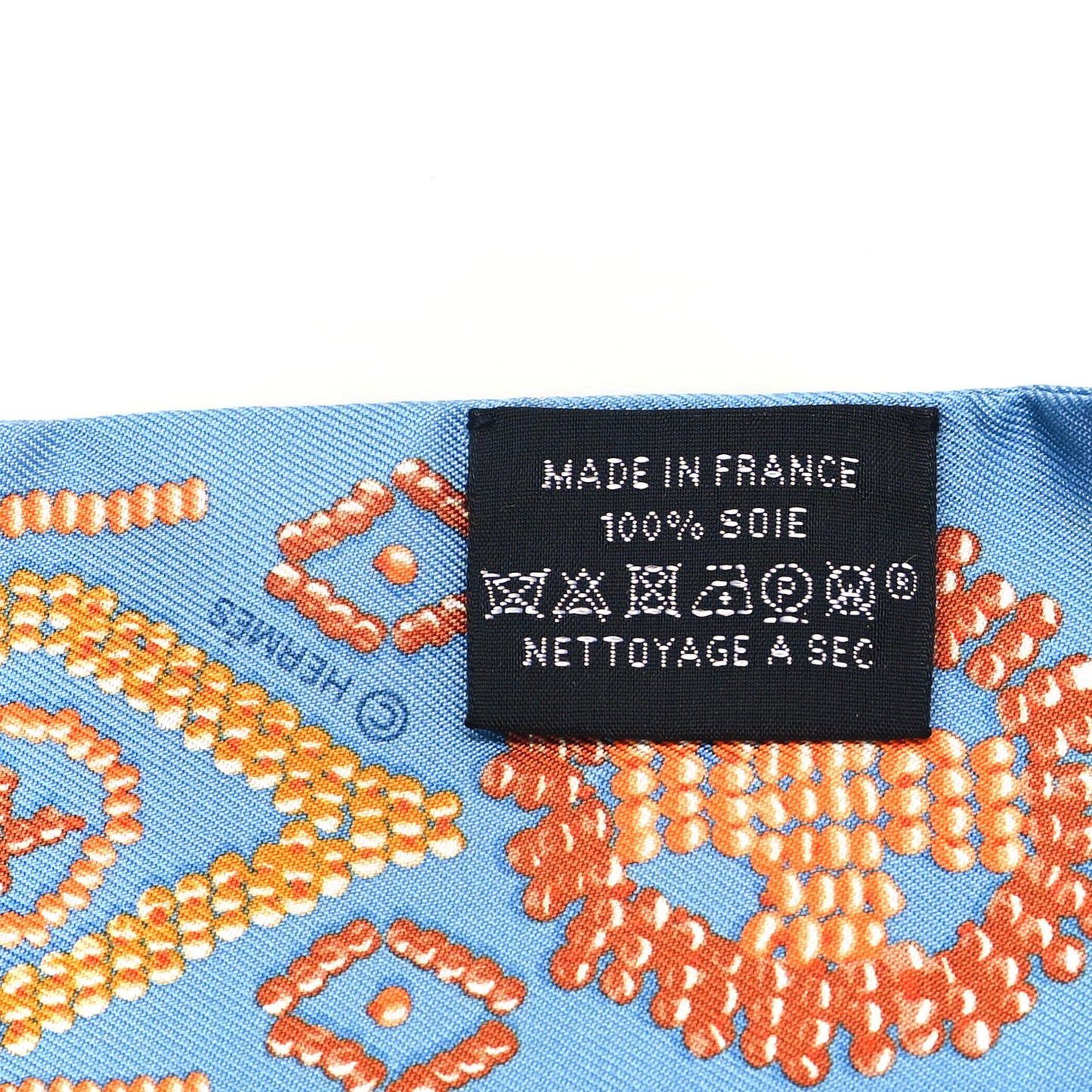 Silk Kelly En Perles Twilly Bleu Azur Orange