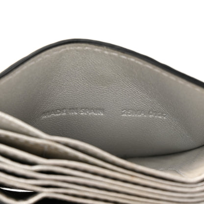 Christian Dior Metallic Grained Calfskin Cannage Lady Dior 5-Gusset Card Holder Silver 7 of 9