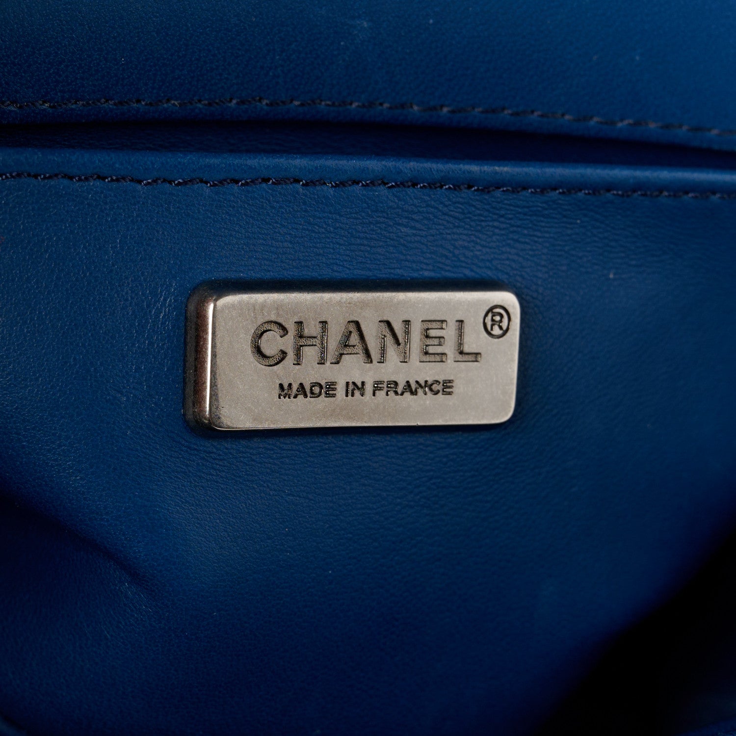 Chanel Galuchat Stingray Small Boy Flap Blue 6 of 12