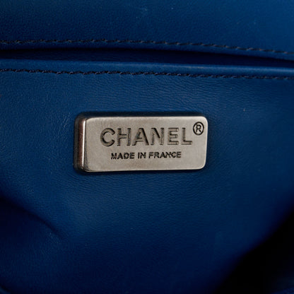 Chanel Galuchat Stingray Small Boy Flap Blue 6 of 12