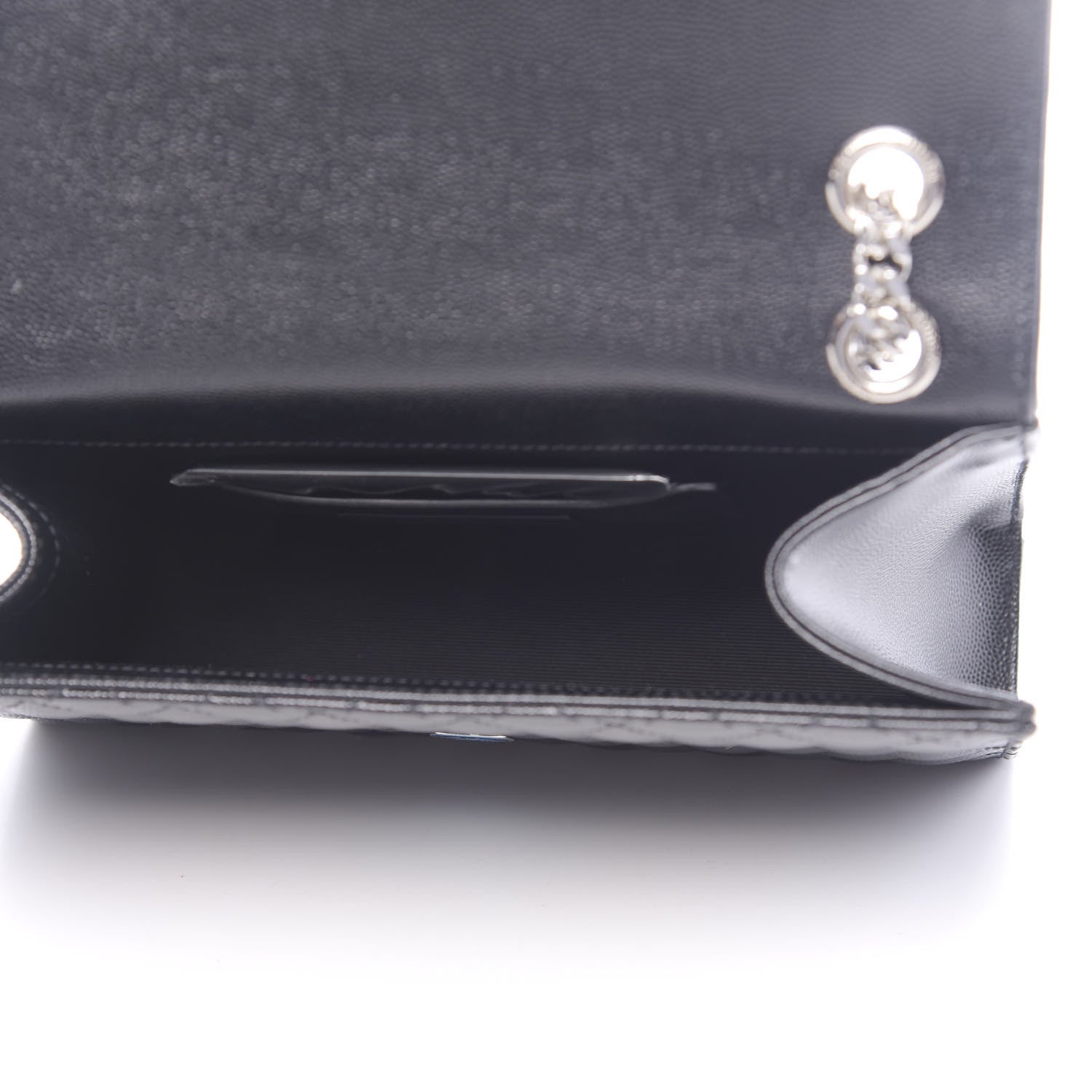 Saint Laurent Grain De Poudre Textured Mixed Matelasse Triquilt Medium Monogram Satchel Black 5 of 13