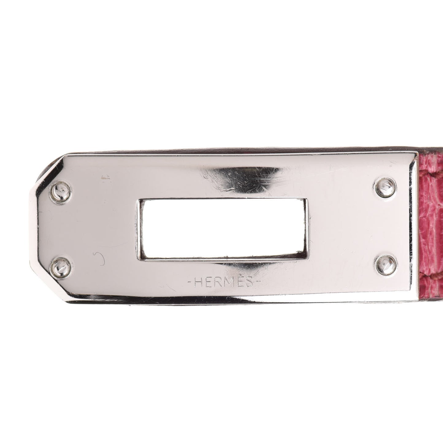 Matte Alligator Kelly Double Tour Bracelet S Fuchsia