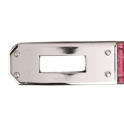 Hermes Matte Alligator Kelly Double Tour Bracelet S Fuchsia 7 of 7