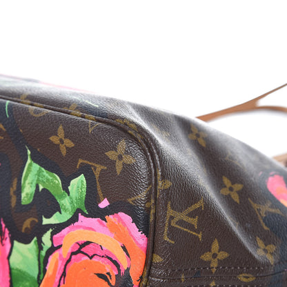 Louis Vuitton Monogram Roses Neverfull MM 12 of 14