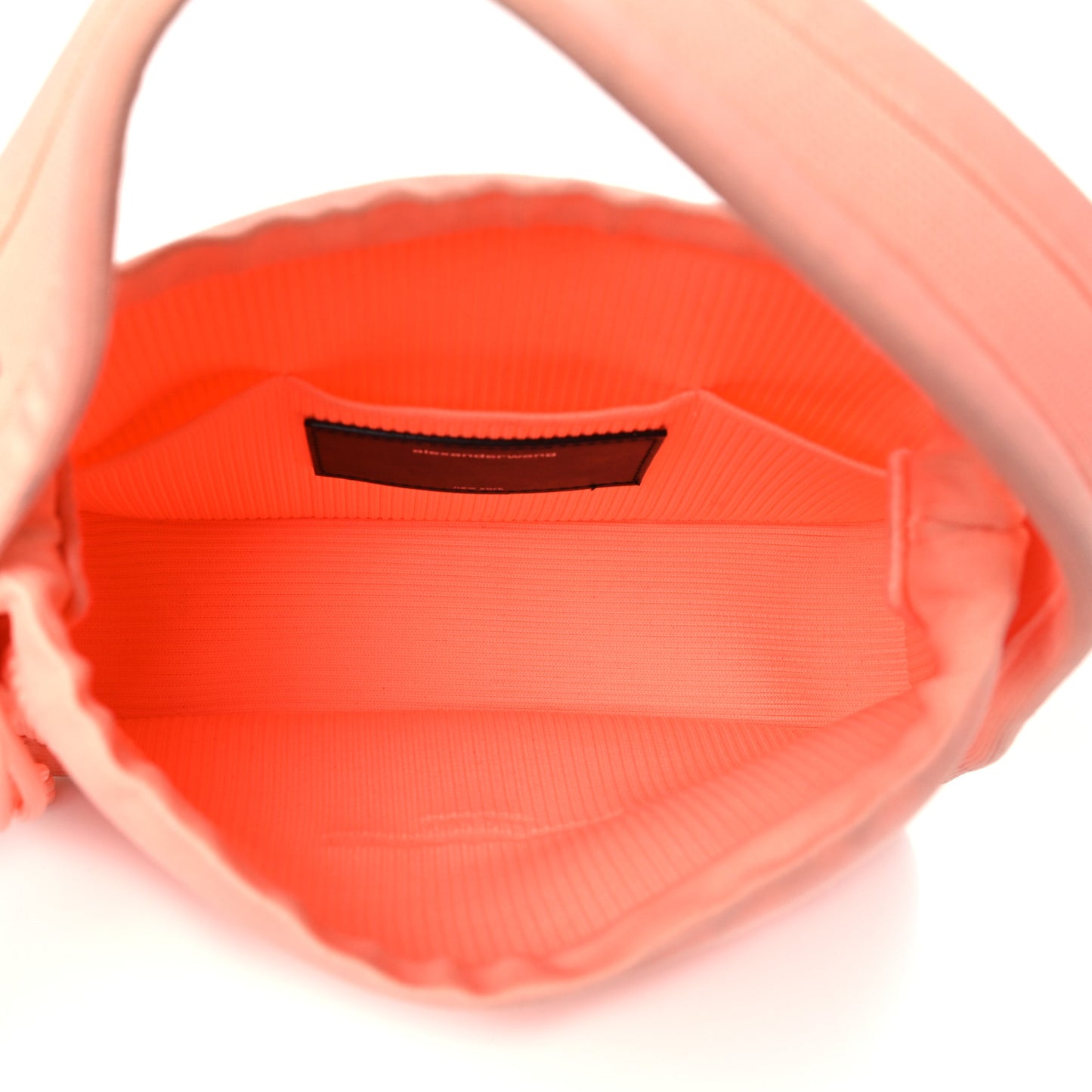 Ribbed Knit Small Ryan Bag Faded Neon Orange