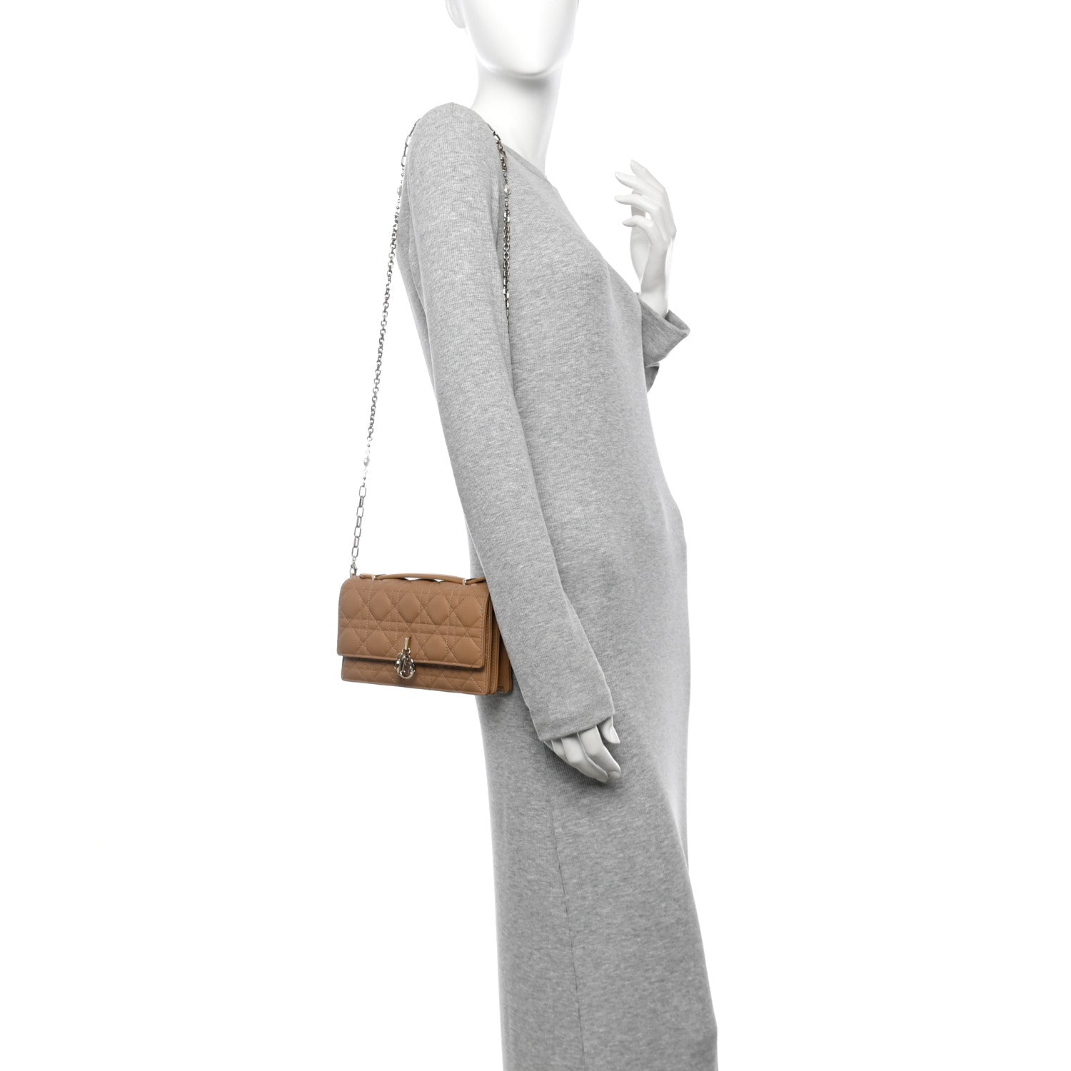 Christian Dior Lambskin Cannage Mini My Dior Bag Beige 1766216