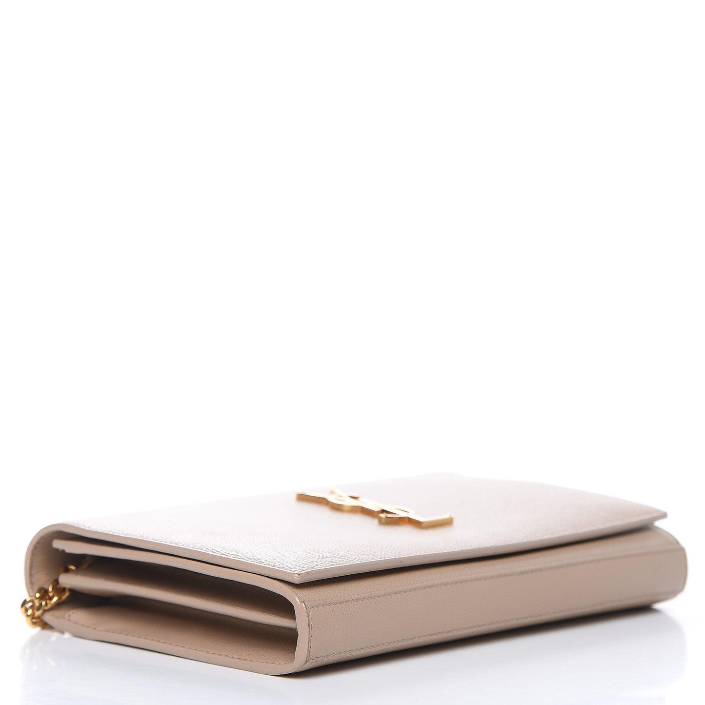 Grain De Poudre Monogram Chain Wallet Dark Beige