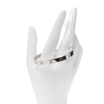 Cartier 18K White Gold LOVE Bracelet 17 2 of 6