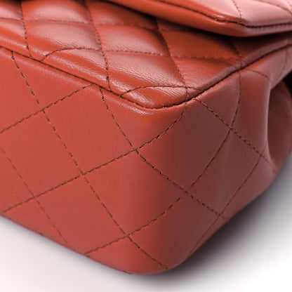 Chanel Lambskin Quilted Mini Rectangular Flap Brown 9 of 9