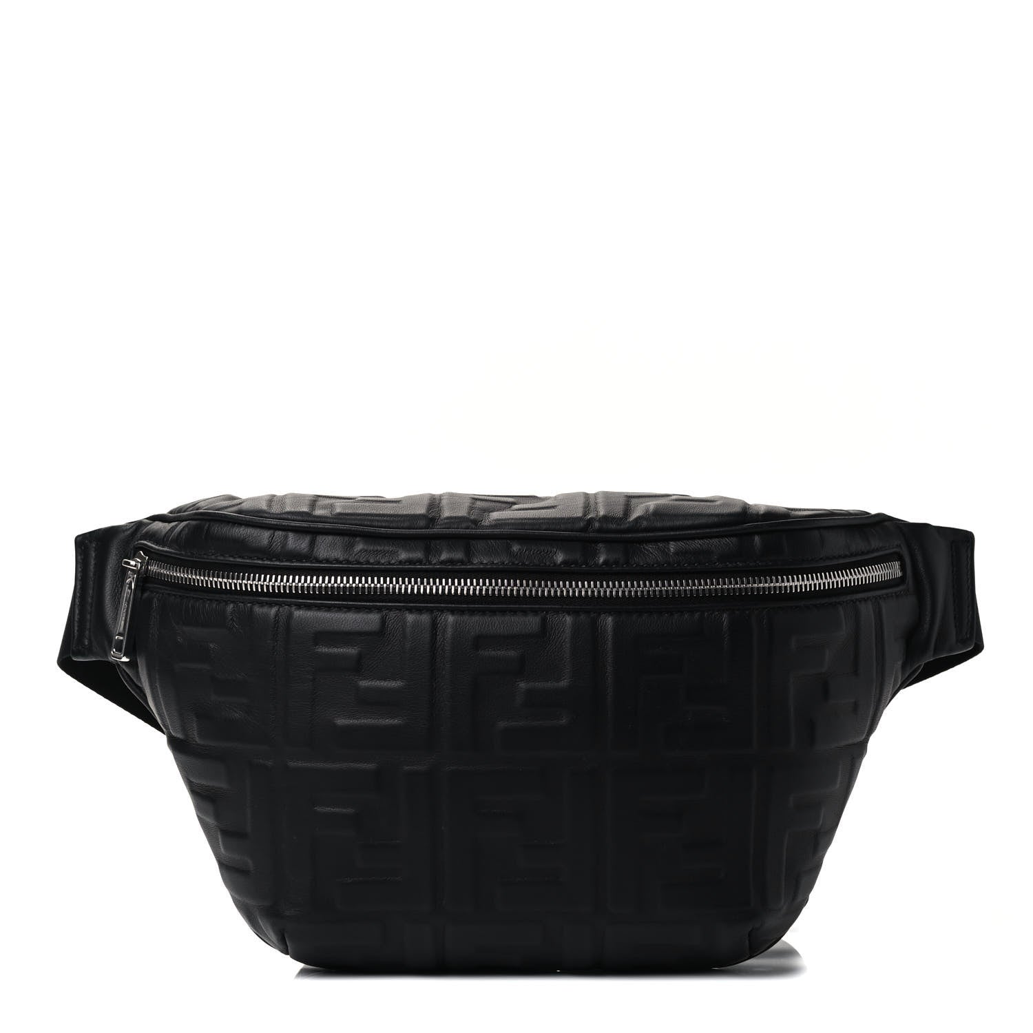 Fendi Nappa FF 1974 Embossed Belt Bag Black 1 of 4