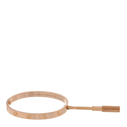 Cartier 18K Pink Gold LOVE Bracelet 17 4 of 5