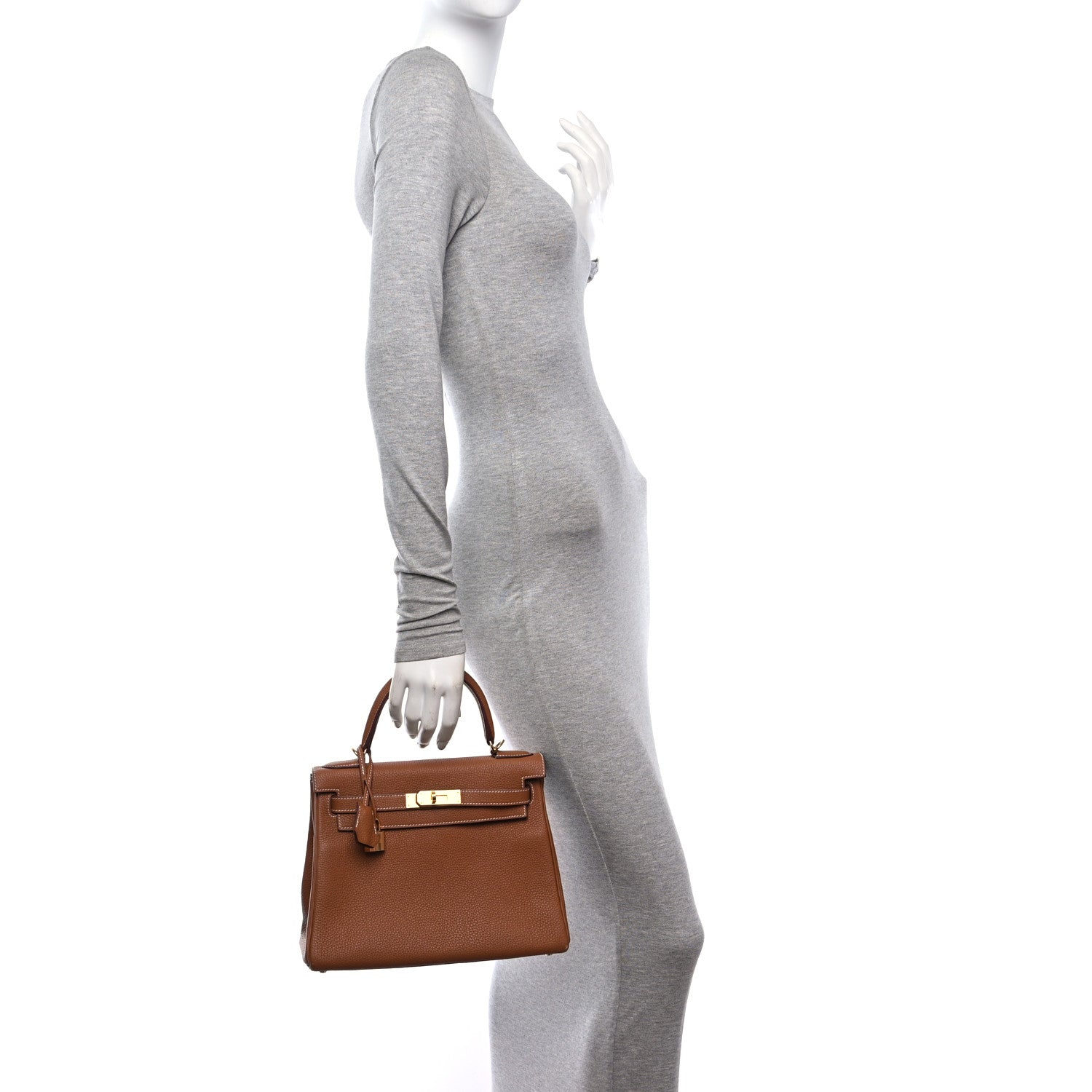 Hermes Togo Kelly Retourne 28 Gold 2 of 11