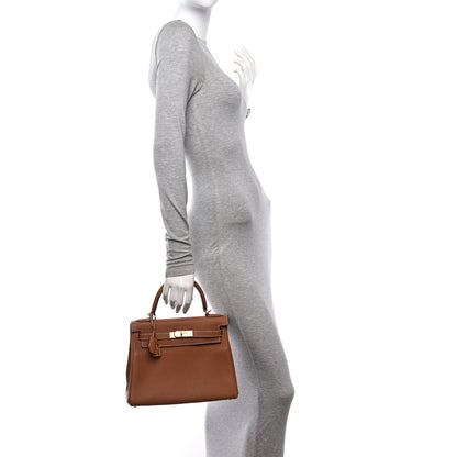 Hermes Togo Kelly Retourne 28 Gold 2 of 11