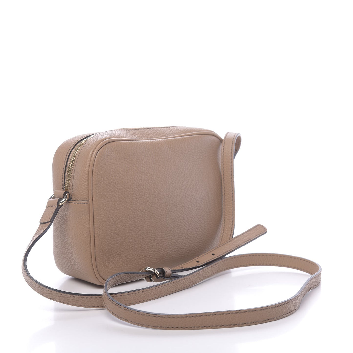 Pebbled Calfskin Small Soho Disco Bag Camelia