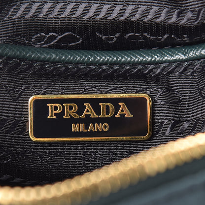 Prada Tessuto Nylon Convertible Crossbody Wristlet Petrolio 7 of 10