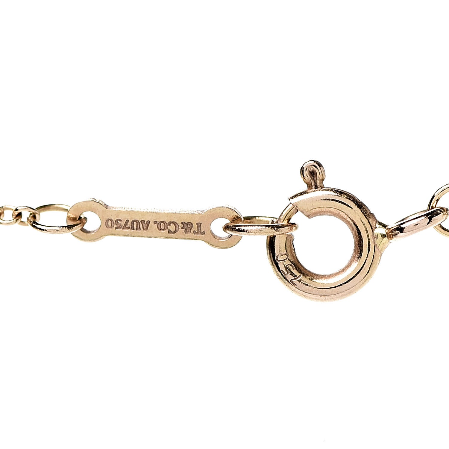 Tiffany 18K Rose Gold Diamond Small Paloma's Graffiti Love Pendant Necklace 6 of 6