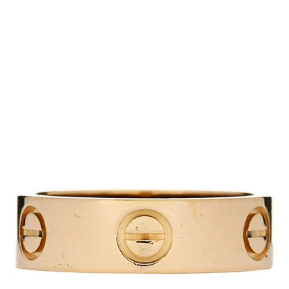 Cartier 18K Yellow Gold 5.5mm LOVE Ring 53 6.5 1 of 5