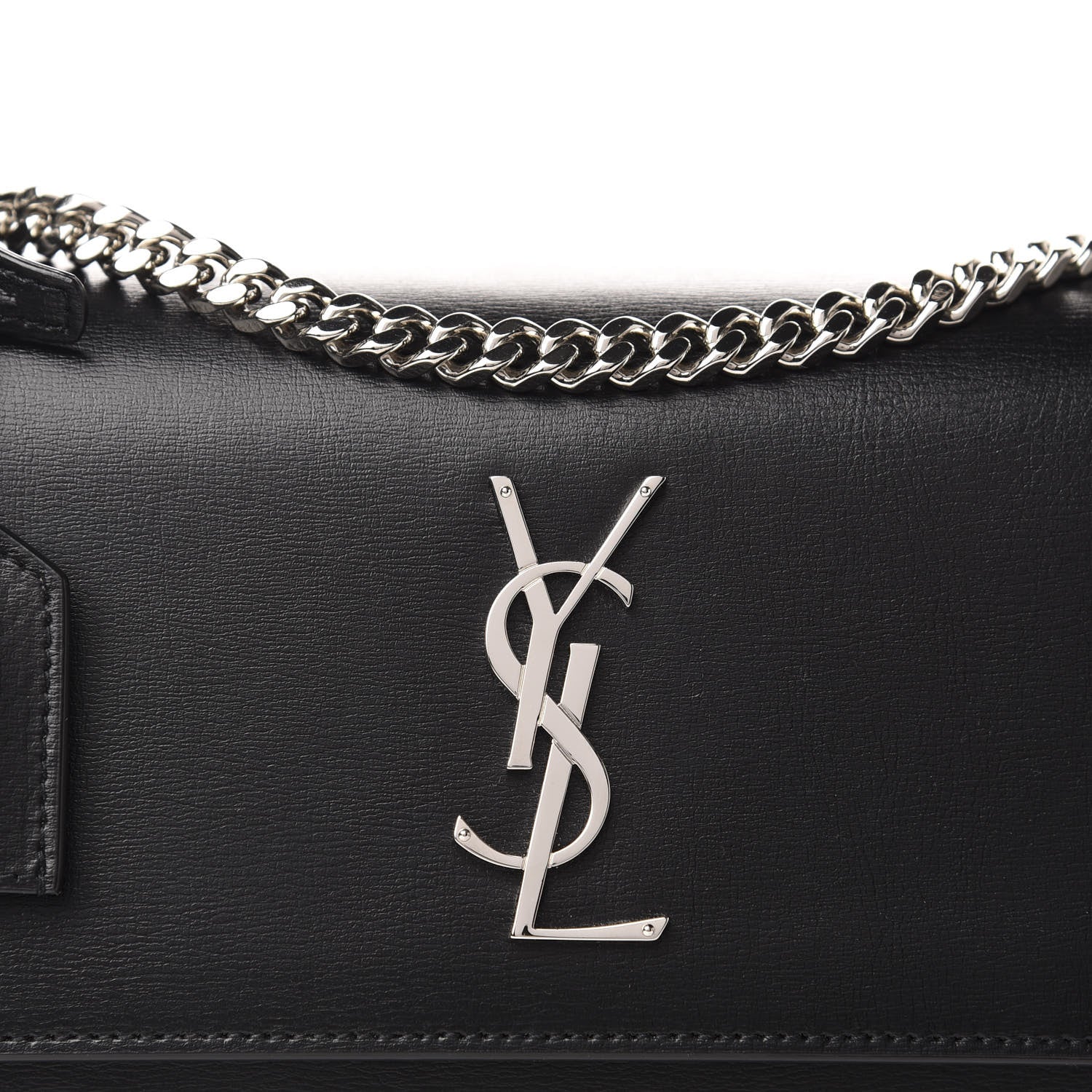 Saint Laurent Calfskin Medium Monogram Sunset Black 11 of 11