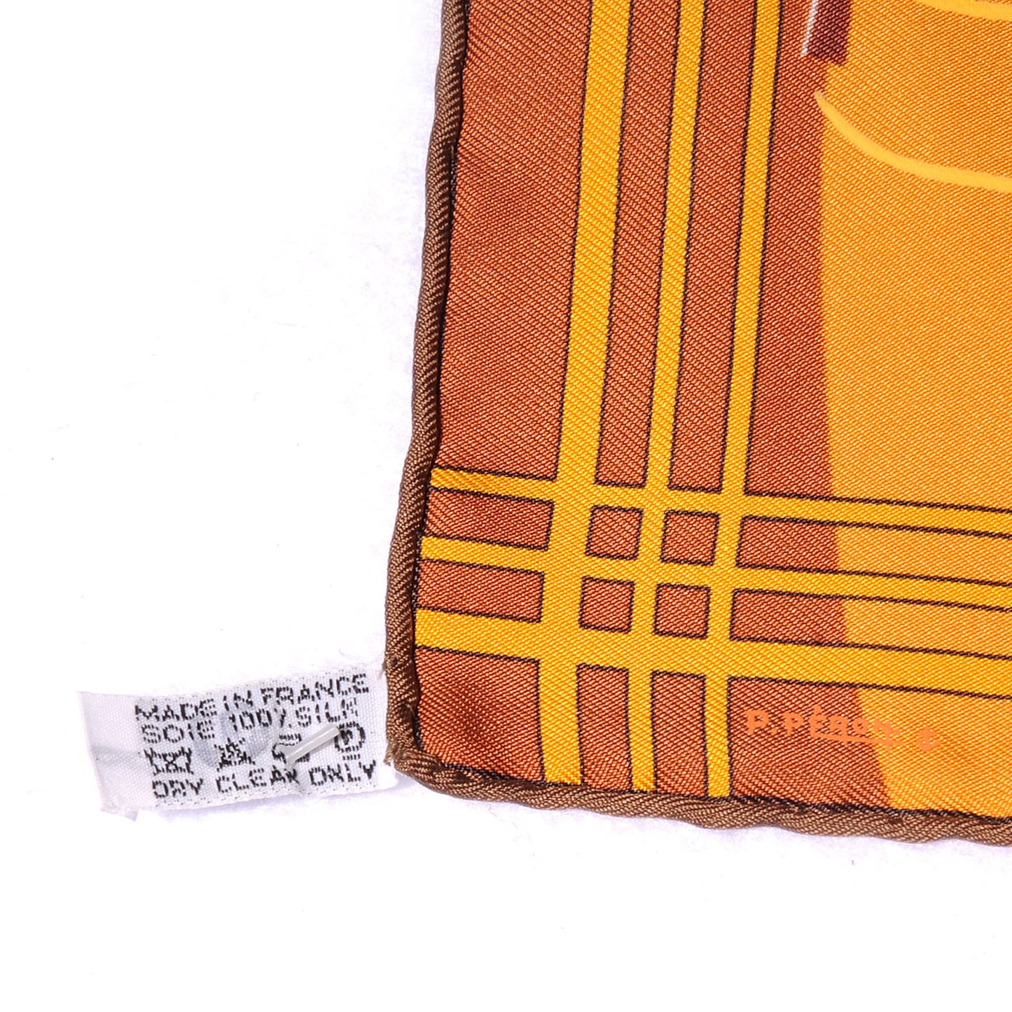 Silk Constellation Pocket Square Scarf Orange