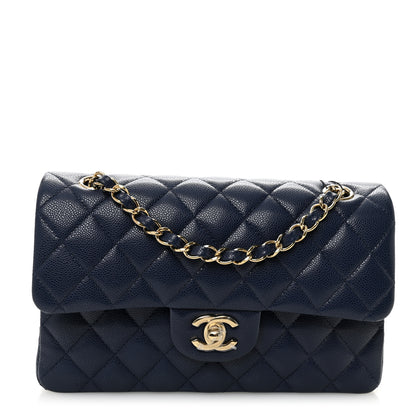 Chanel Caviar Quilted Small Double Flap Dark Navy 1 of 11