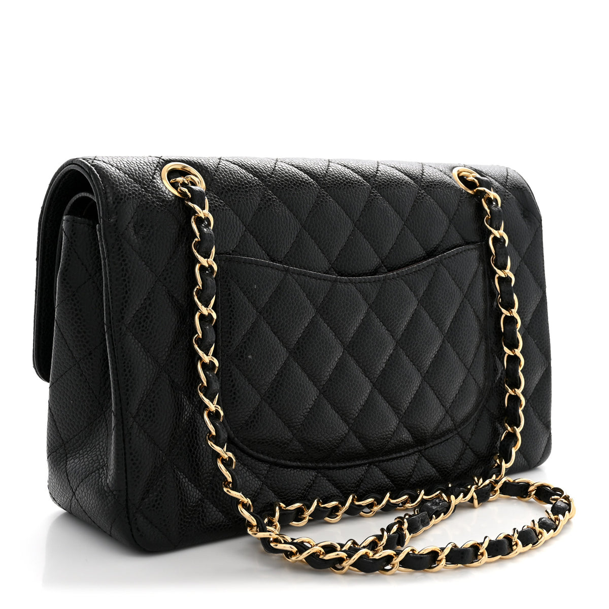Chanel Caviar Quilted Medium Double Flap Black 3 of 12