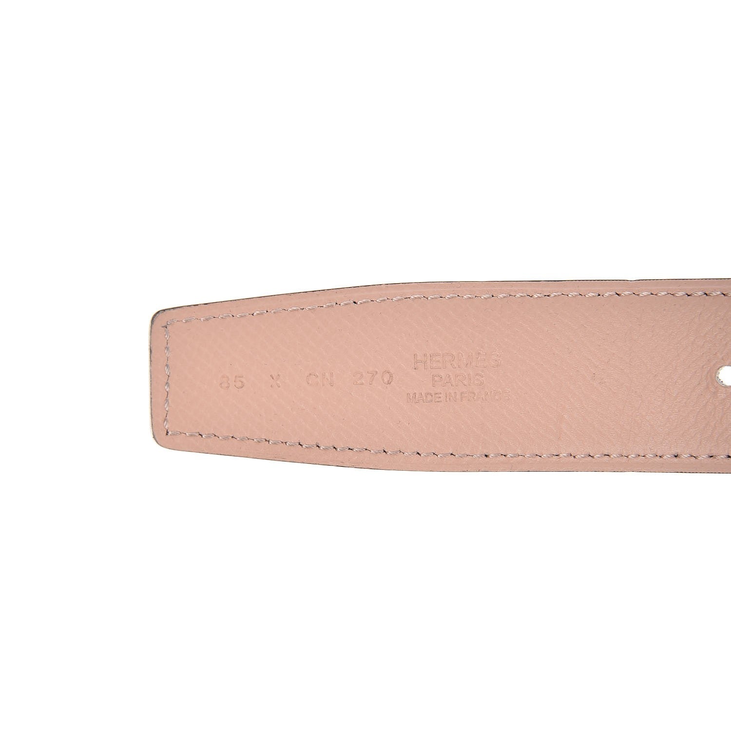 Hermes Swift Epsom Reversible 32mm Belt Strap 85 Rose Eglantine Bleu Indigo 3 of 6