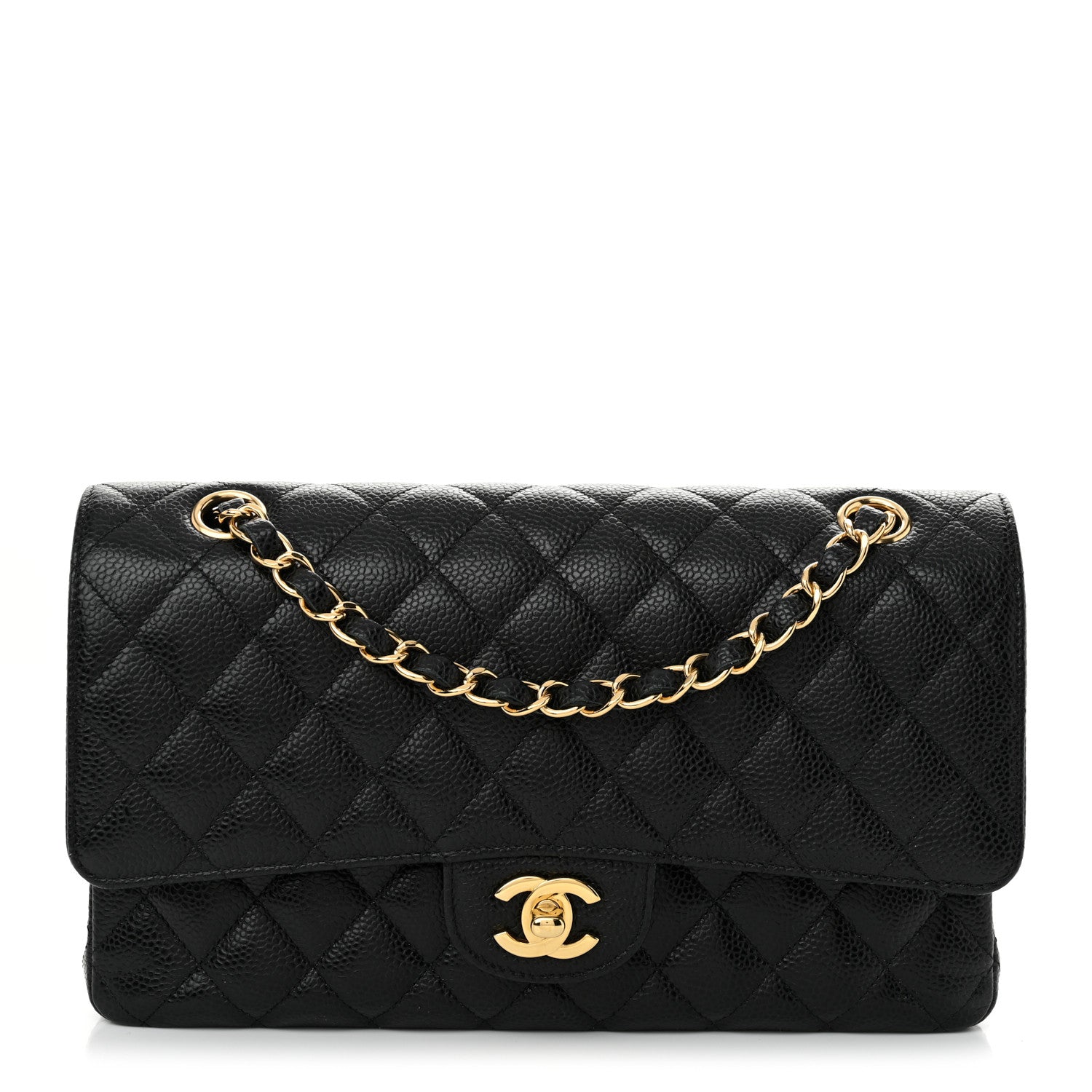 Chanel Caviar Quilted Medium Double Flap Black 1 of 11