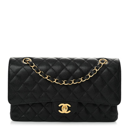 Chanel Caviar Quilted Medium Double Flap Black 1 of 11