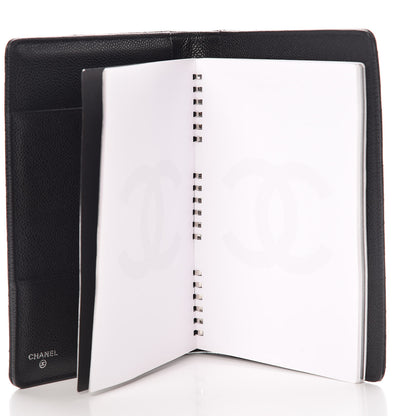 Chanel Caviar Quilted Large Agenda Cover Black 6 of 10