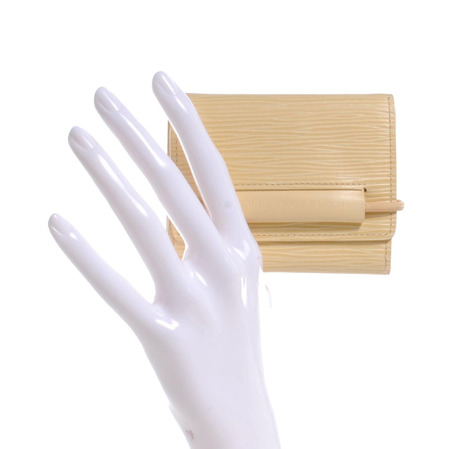 Epi Porte-Monnaie Elastique Wallet Vanilla