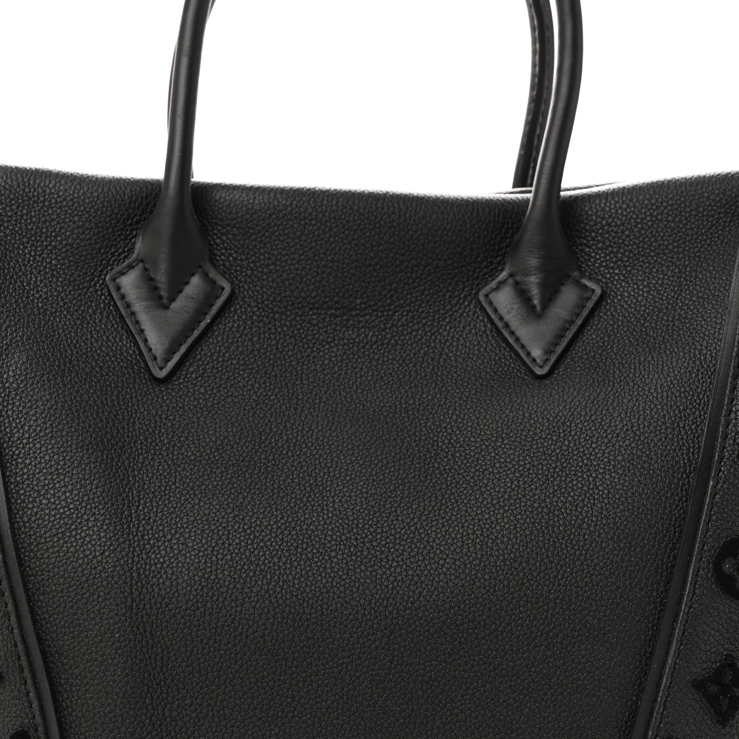 Louis Vuitton Veau Cachemire Tote W PM Black 7 of 9