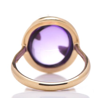 Tiffany 18K Yellow Gold Amethyst Paloma Picasso Olive Leaf Ring 49 5 3 of 4