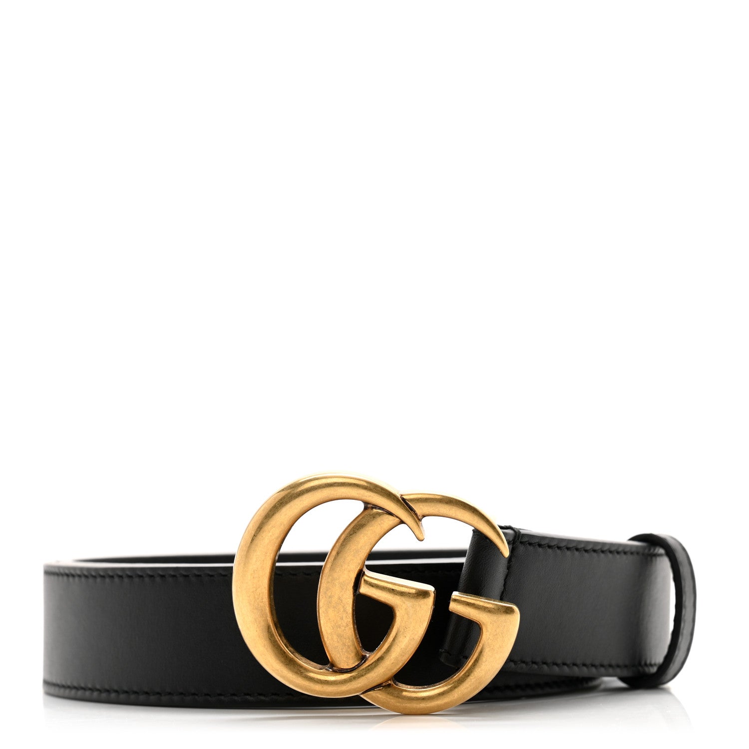 Gucci Calfskin Double G 30mm Belt 75 30 Black 1 of 7