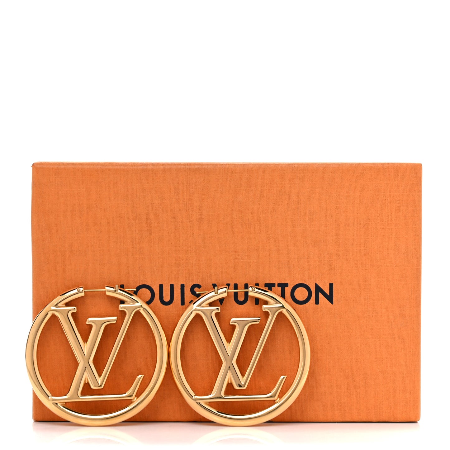 Metal Louise Hoop Earrings Gold