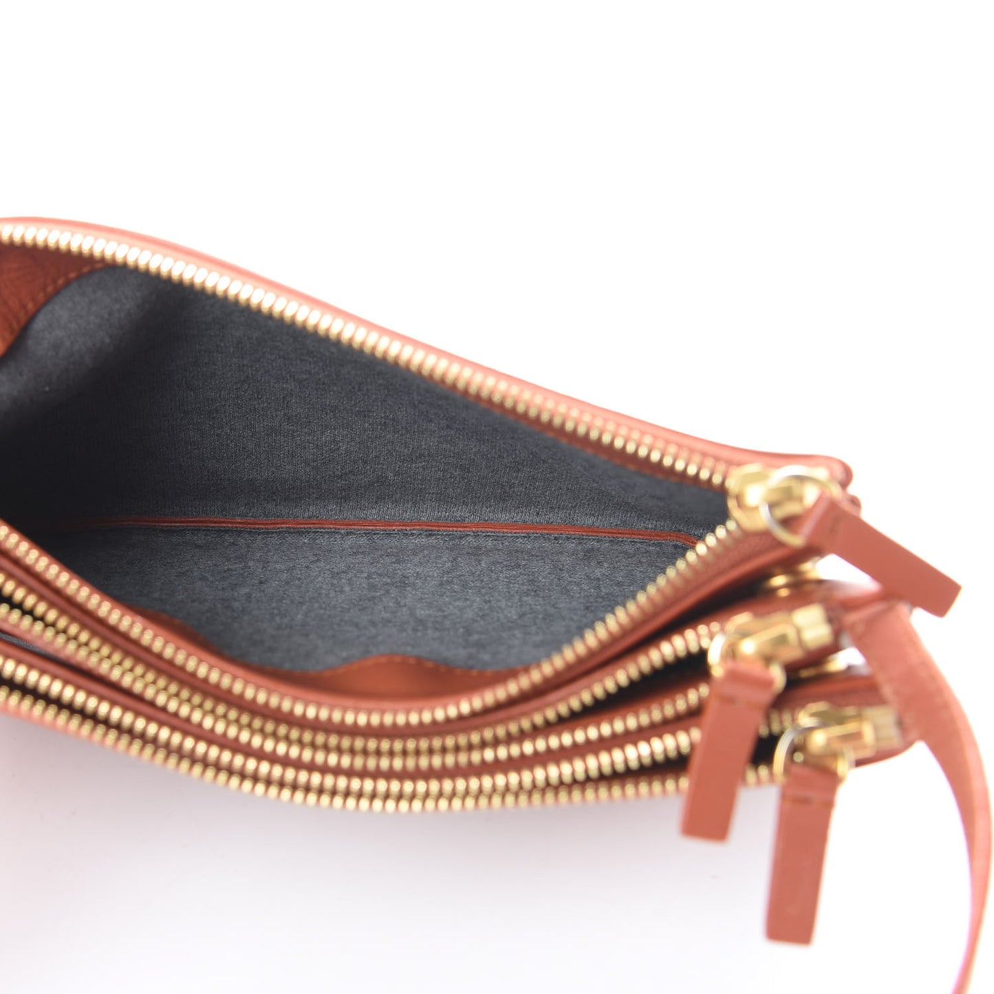 Lambskin Small Trio Crossbody Bag Tan