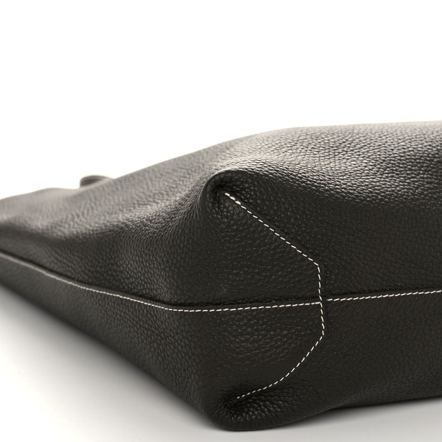 Taurillon Clemence Double Sens 36 Reversible Tote Vert De Gris Bamboo