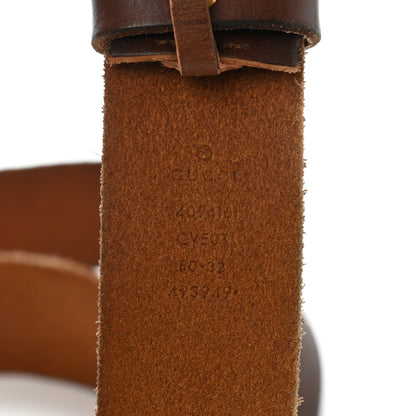 Gucci Faded Calfskin Double G 40mm Belt 80 32 Cuir 3 of 7