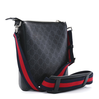 Gucci GG Supreme Monogram Night Courrier Flat Messenger Bag Black Multicolor 4 of 14
