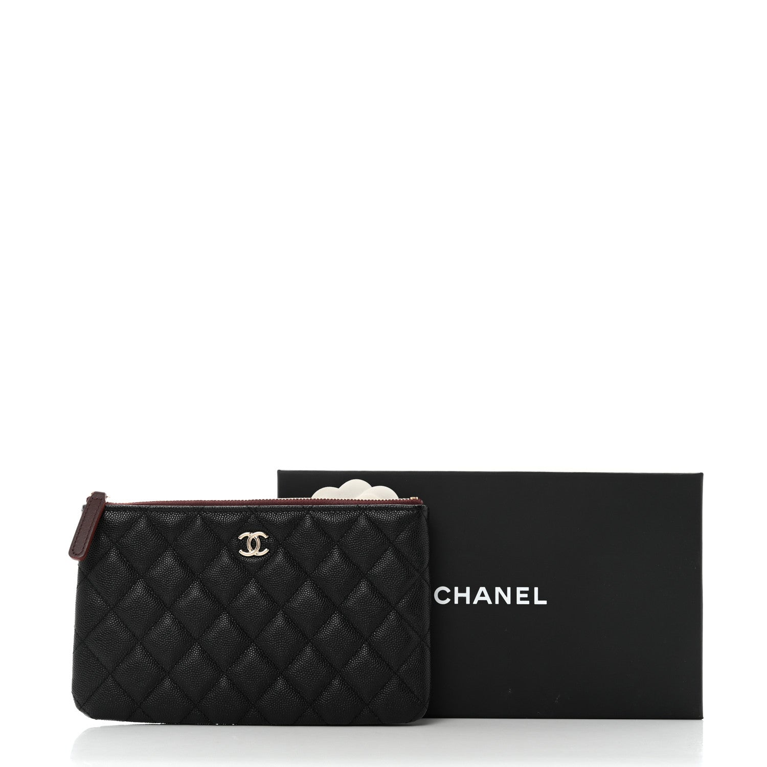 Chanel Caviar Quilted Cosmetic Case Black 8 of 8