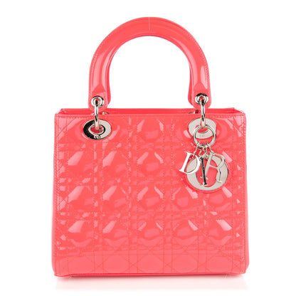 Christian Dior Patent Cannage Medium Lady Dior Light Coral 1 of 7