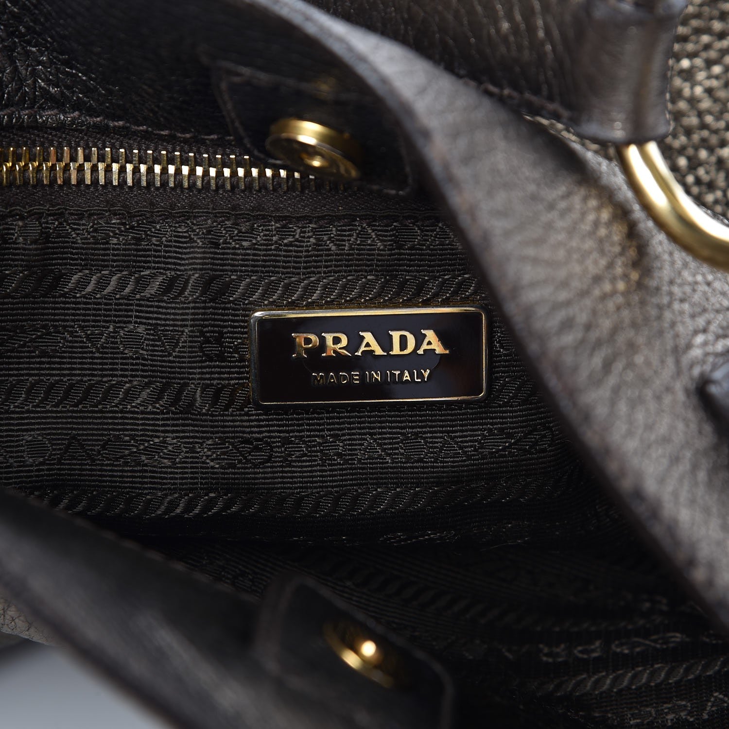 Prada Vitello Daino Antik Pocket Hobo Piombo 6 of 7