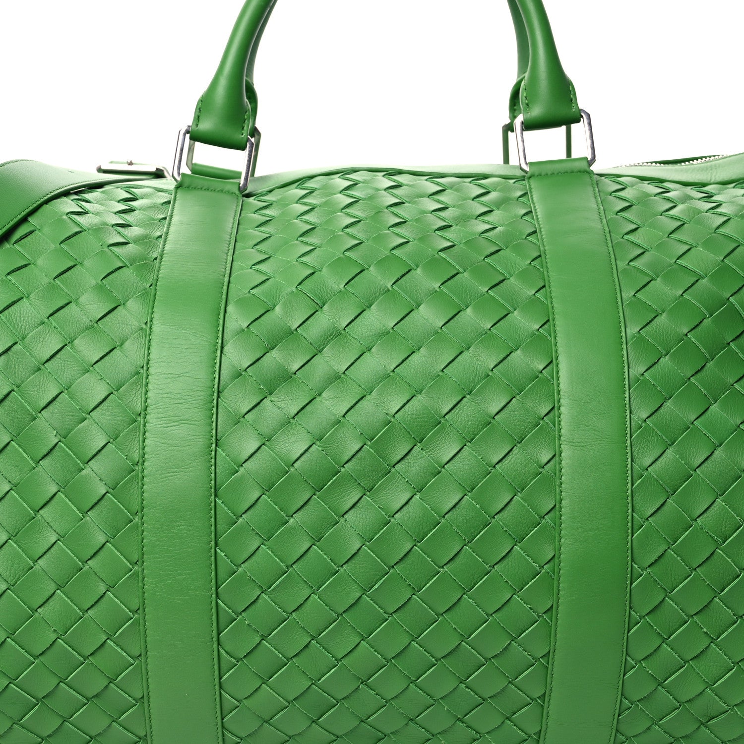 Bottega Veneta Calfskin Intrecciato Large Duffle Bag Parakeet 9 of 13