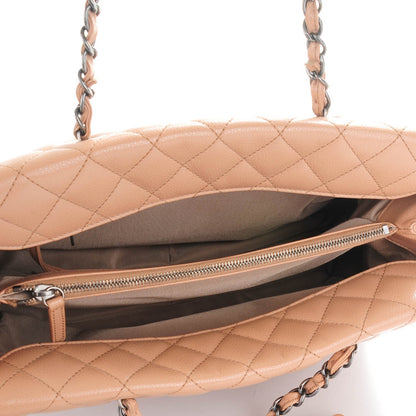 Chanel Caviar Quilted Large City Shopping Tote Beige 5 of 9