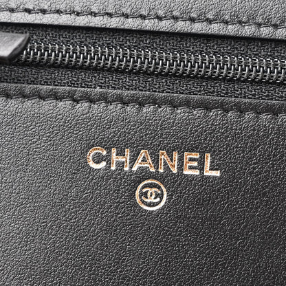 Chanel Caviar Quilted Boy Wallet On Chain WOC Black 6 of 11