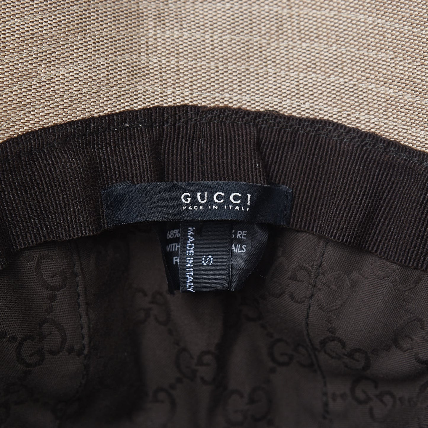 Nylon Web Bucket Hat S Beige