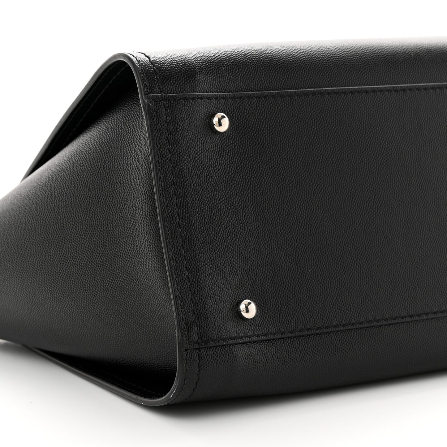 Caviar Small Studded Deauville Tote Black