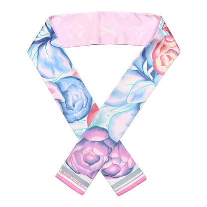 Louis Vuitton Silk Monogram Malle Fleurs Bandeau Mauve 1 of 4