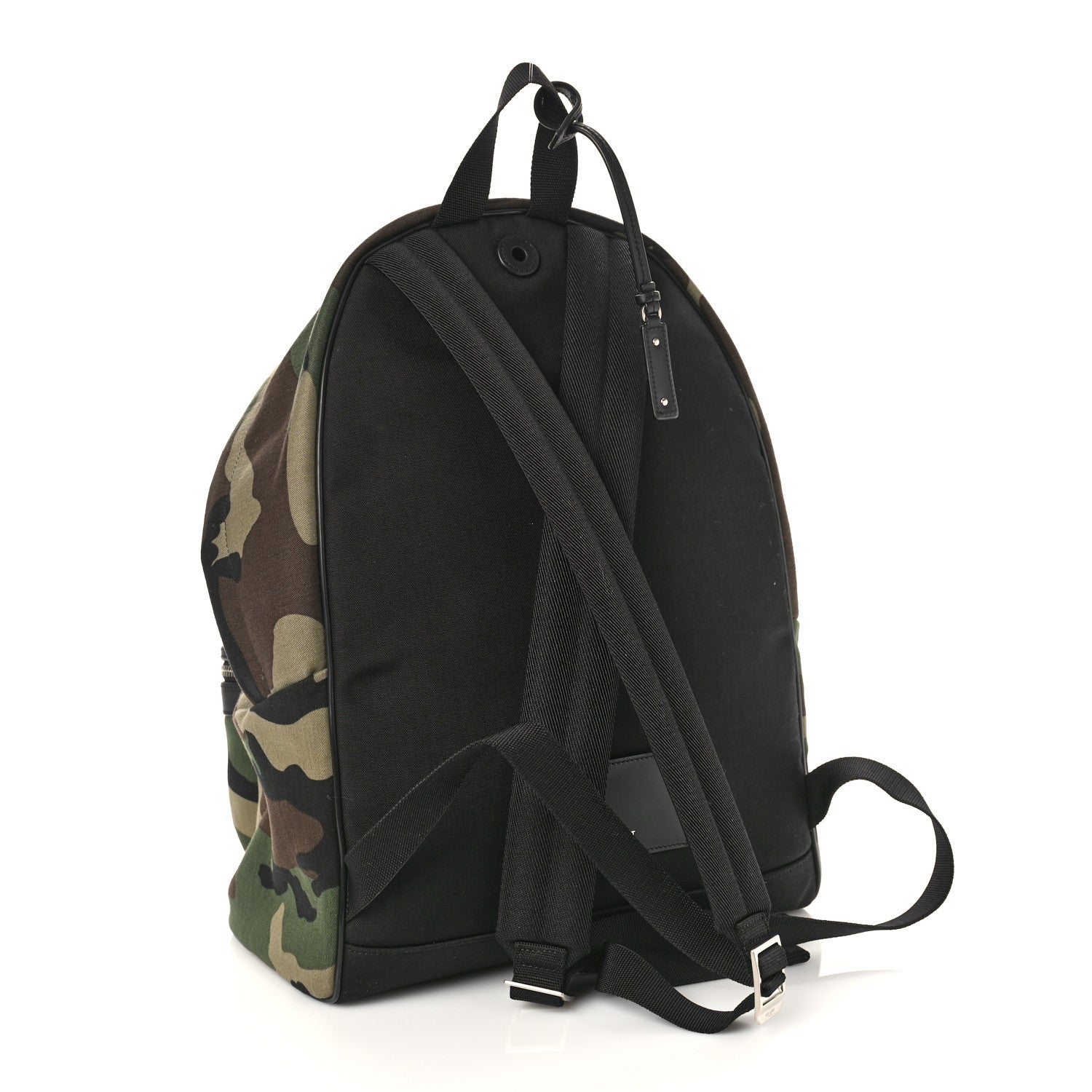 Saint Laurent Canvas Camouflage Print Hunting Backpack Khaki 3 of 8